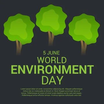 World Environment Day. Stock Illustration