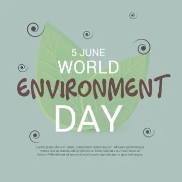 World Environment Day. Stock-Illustration