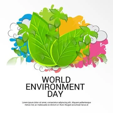 World Environment Day. Stock Illustration