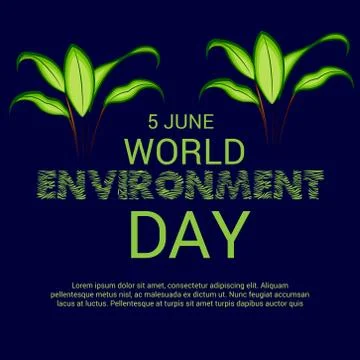 World Environment Day. Stock Illustration