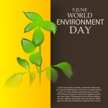 World Environment Day. Illustrazione stock