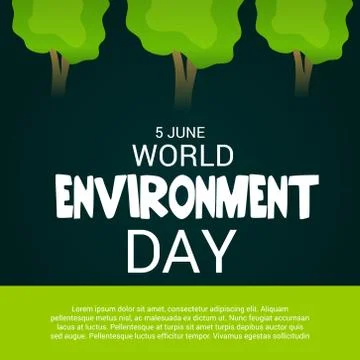 World Environment Day. Stock Illustration