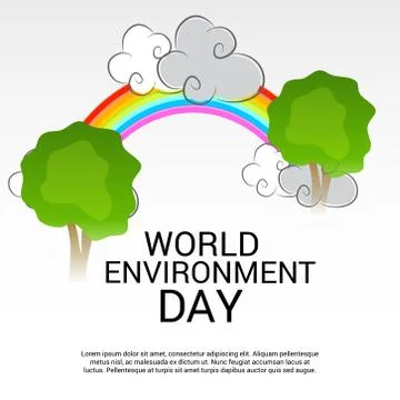 World Environment Day. Stock Illustration