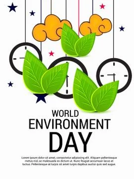 World Environment Day. Stock Illustration