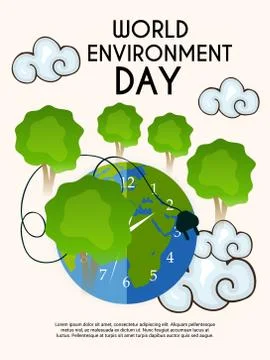 World Environment Day. Stock Illustration