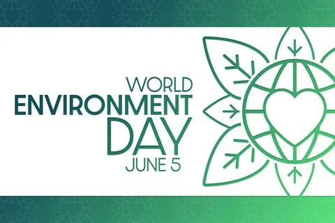 World Environment Day. June 5. Vector illustration. Holiday poster. Stock-Illustration
