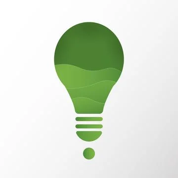 World environment day light bulb concept. Stock-Illustration