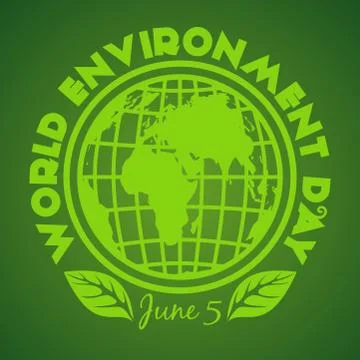World Environment Day logo design. June 5 Stock-Illustration