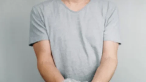 World Environment Day. Man's hands holds the earth in a plastic bag. The glob Stock Footage 121583835