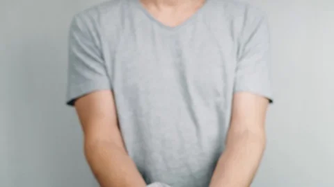 World Environment Day. Man's hands holds the earth in a plastic bag. The glob Stock Footage 121583840
