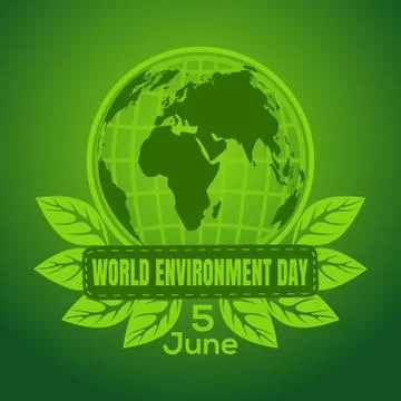 World Environment Day poster design Stock Illustration
