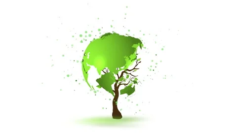 World environment day realistic background Stock Footage 241653203