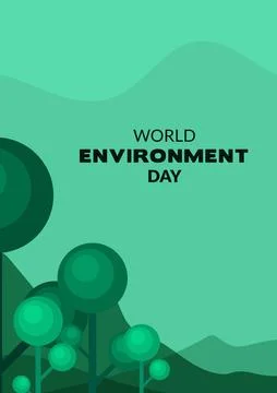 World environment day. Vector design for environmental sustainability educa.. Stock Illustration