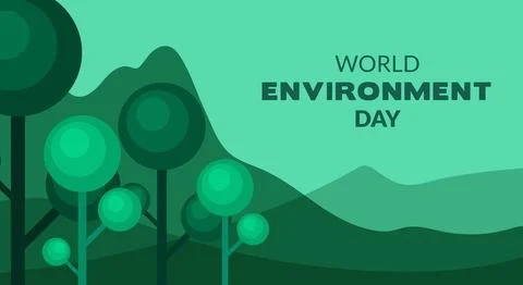 World environment day. Vector design for environmental sustainability educa.. Stock Illustration