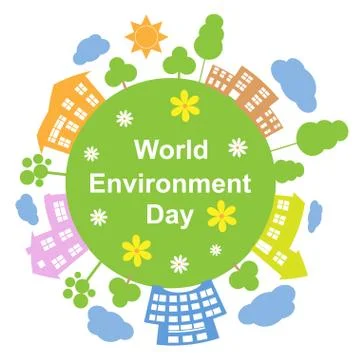 World Environment Day, Vector Illustration Illustrazione stock