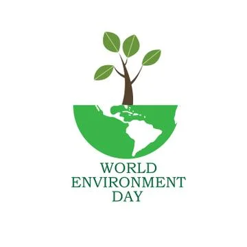 World environment day. World environment day concept. Green Eco Earth. World  Stock Illustration