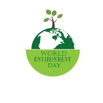 World environment day. World environment day concept. Green Eco Earth. World  Stock Illustration