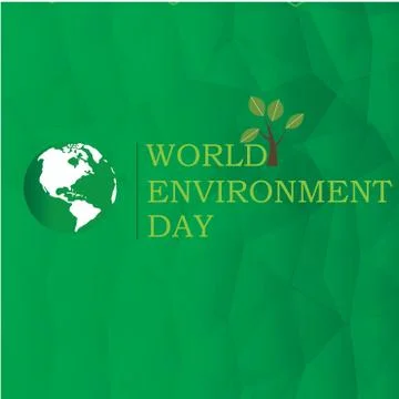 World environment day. World environment day concept. Green Eco Earth. World  Stock Illustration