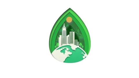 World Environmental Day Animation Background Stock Footage 194884255