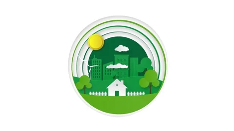 World Environmental Day Animation Background Stock Footage 194884257