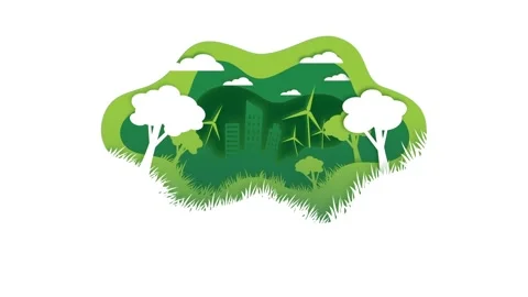 World Environmental Day Animation Background Stock Footage 194884945