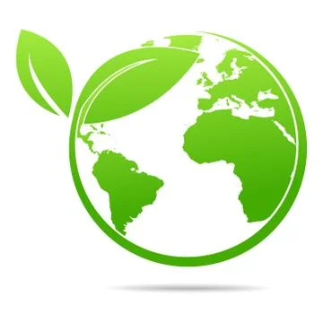 World environmental ,saving logo and ecology friendly concept Vector ill Stock Illustration