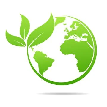 World environmental ,saving logo and ecology friendly concept Vector ill Stock Illustration