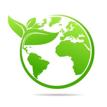 World environmental ,saving logo and ecology friendly concept Vector ill Stock Illustration