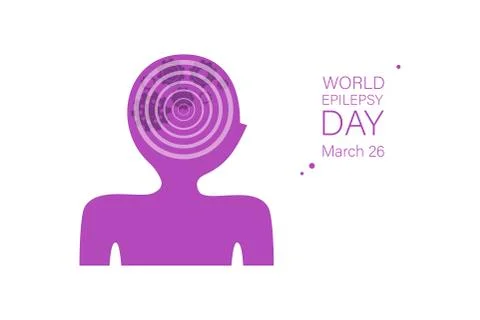 World epilepsy day vector banner template Stock Illustration