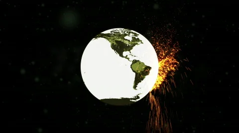 World Exploding Bomb HD Video stock 772340