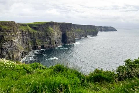 World famous Cliffs of Moher in County Clare, Ireland Stock Photos