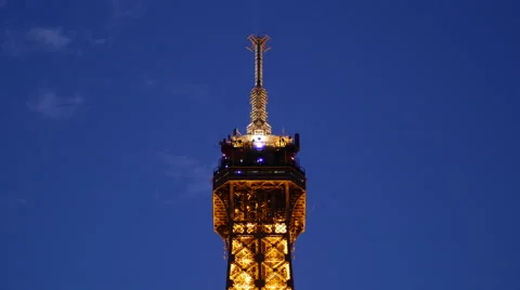 The world famous Eiffel Tower in natural light in the afternoon Stock Footage 60835518