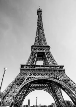 The world famous Eiffel Tower in Paris Foto stock