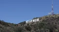 World Famous Landmark Los Angeles Hollywood Sign California Advertisement by Day HD Footage