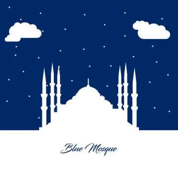 World Famous landmarks and monuments design with blue background vector Stock Illustration