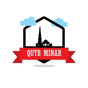 World Famous landmarks design with creative background vector Illustrazione stock