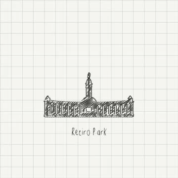 World Famous landmarks design with creative background vector Illustrazione stock