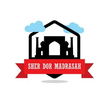World Famous landmarks design with creative background vector Illustrazione stock