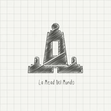 World Famous landmarks design with creative background vector Illustrazione stock
