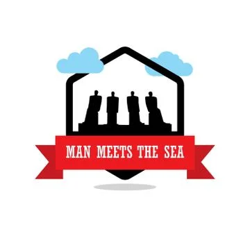 World Famous landmarks design with creative background vector Illustrazione stock