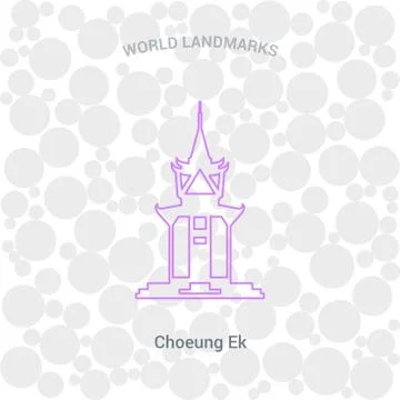 World Famous landmarks design with creative background vector イラスト素材