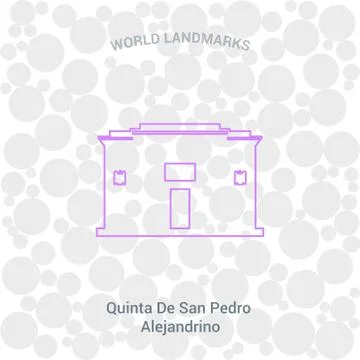 World Famous landmarks design with creative background vector Stock Illustration