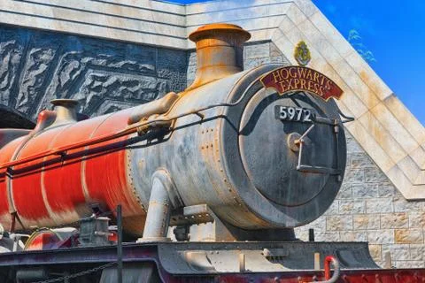 World famous park Universal Studios in Hollywood. Stock Photos