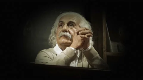 World-famous scientist, theoretical physicist, Nobel laureate Albert Einstein Video stock 226451595