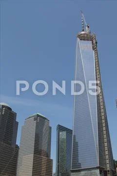 World Financial Center with including 1 World Trade Stock Photos