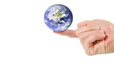 The world on a finger Stock Illustration
