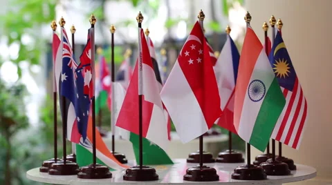 World flag flying Stock Footage 63494617