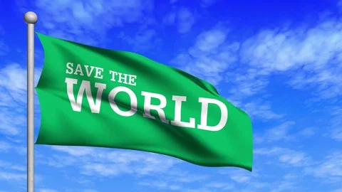 World flag loop waving Stock Footage 78872915