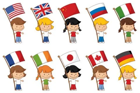 World flags Stock Illustration