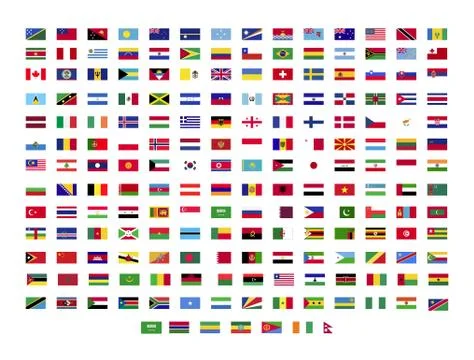 World flags Stock-Illustration